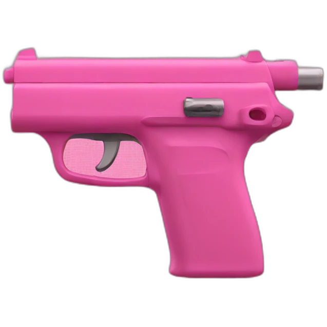 Pink pistol emoji