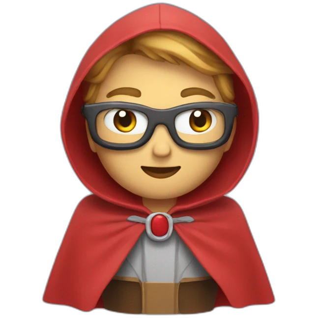 Chat avec une cape emoji