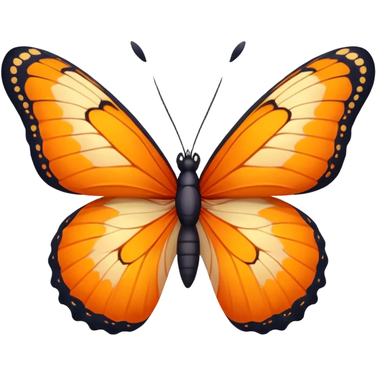 orange butterfly emoji