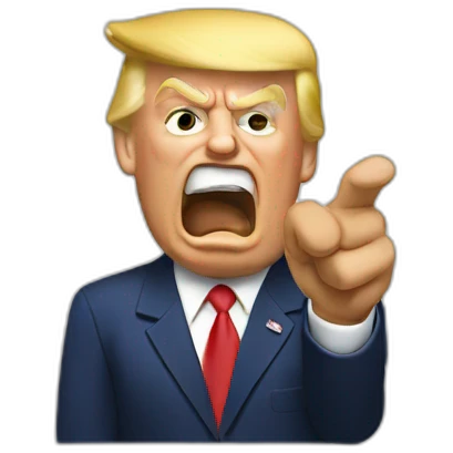 trump pointing fingers emoji