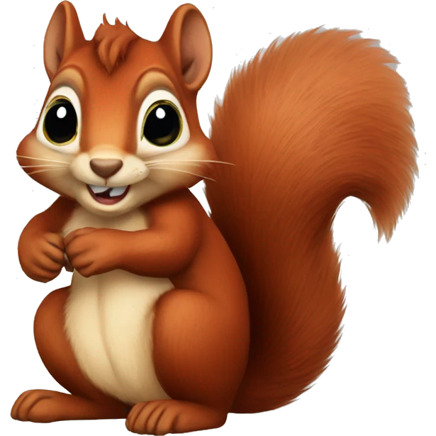 red squirrel  emoji