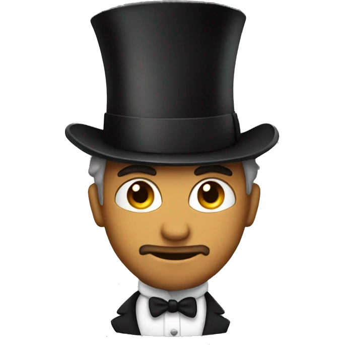 guy with tophat emoji