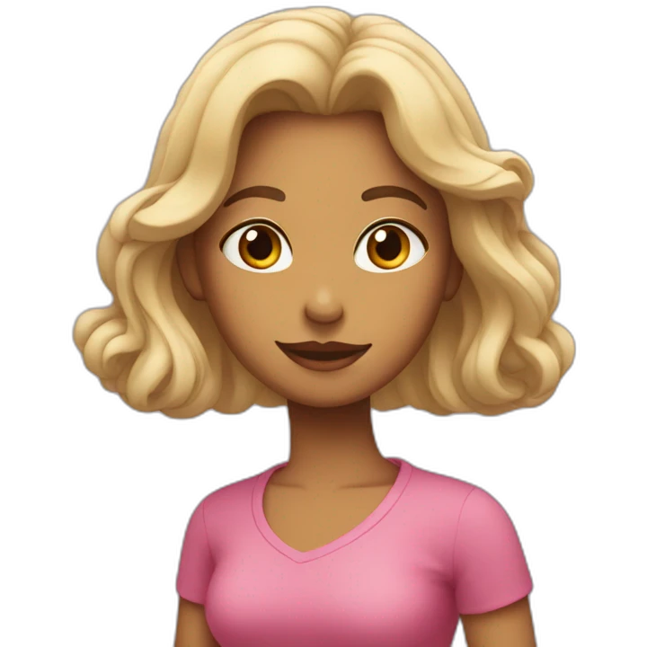 Femme qui tient un gros coeur emoji