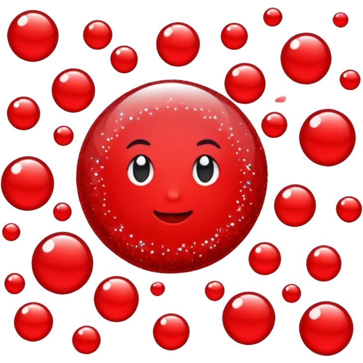 glitter red +18 emoji