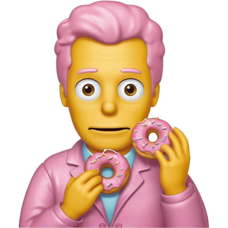 Generate me a Simpson guy donut emoji