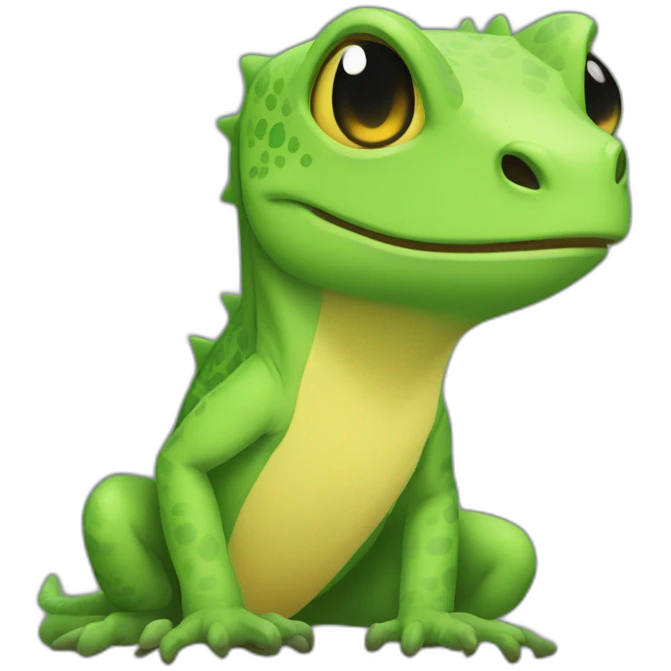 Lizard kawai emoji
