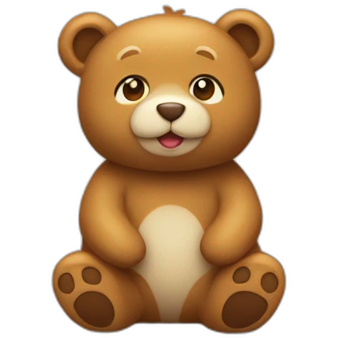Un doudou qui sert un cœurs  emoji