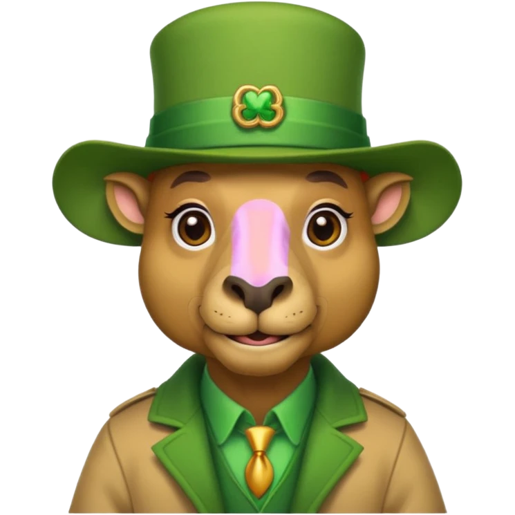 Camel leprechaun emoji