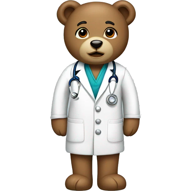 doctor teddy bear emoji