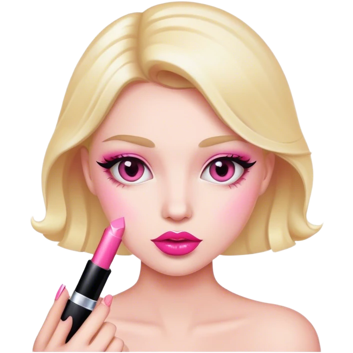 pink lip gloss emoji
