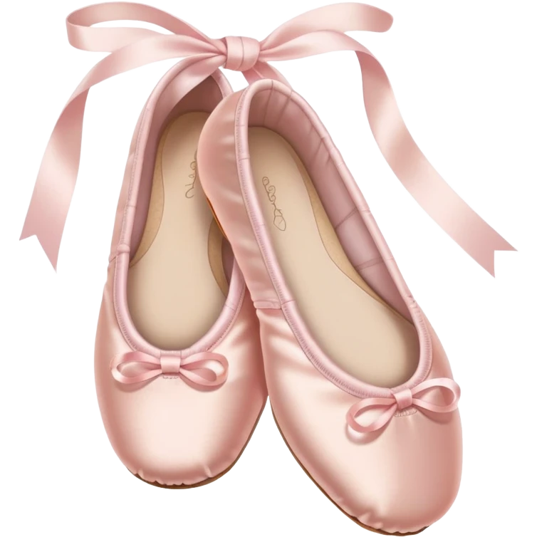 Pale pink ballet shoes emoji