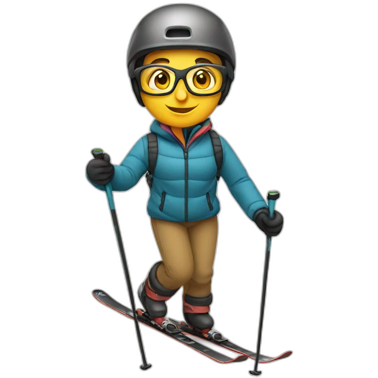 skiing librarian emoji