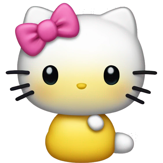 Yellow hello kitty emoji emoji
