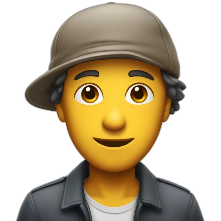 Sly face wearing a flatcap emoji
