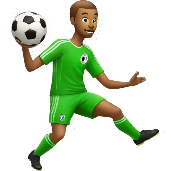 Juggling soccer ball emoji