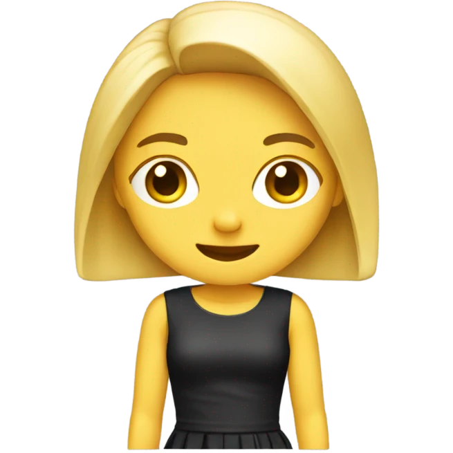  black mini skirt emoji