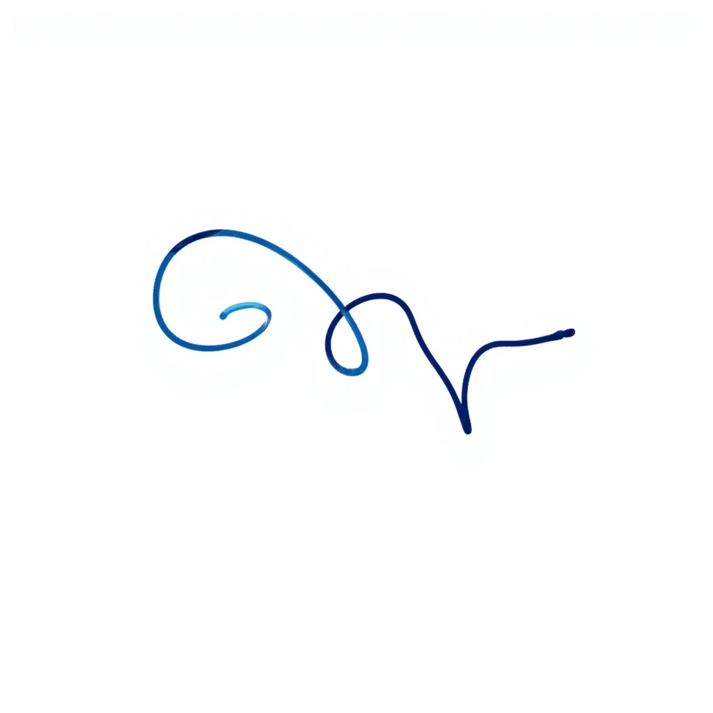blue line hand drawn doodle style emoji