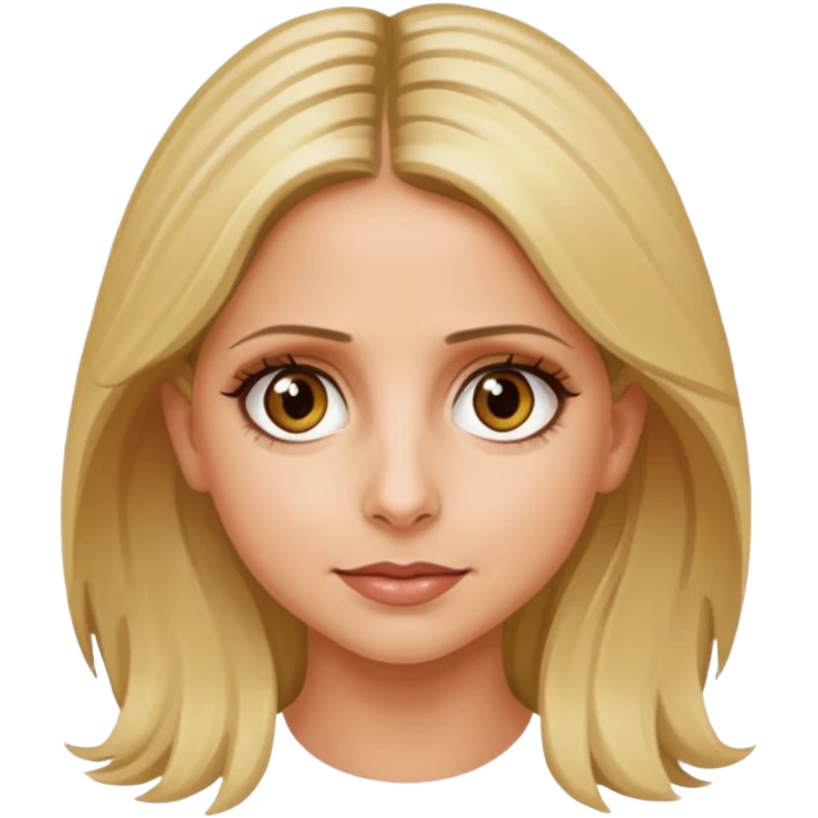 Sarah Michelle Gellar with hazel eyes emoji