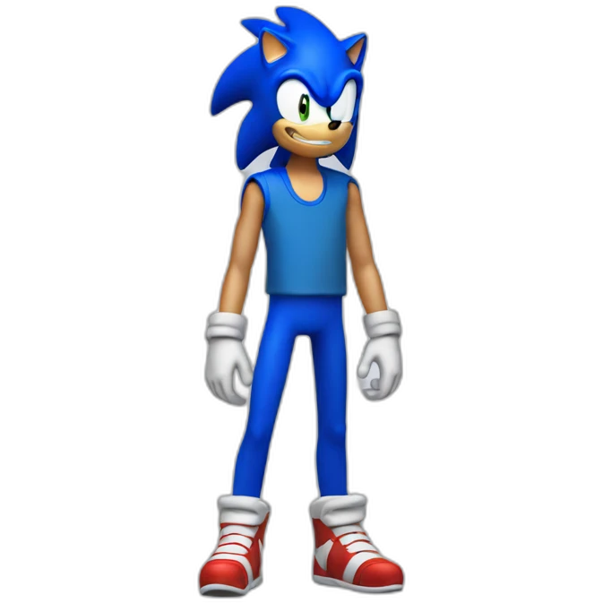 Sonic the human man emoji