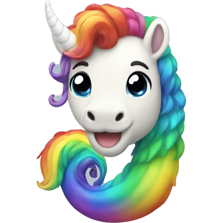 Rainbow mermicorn emoji