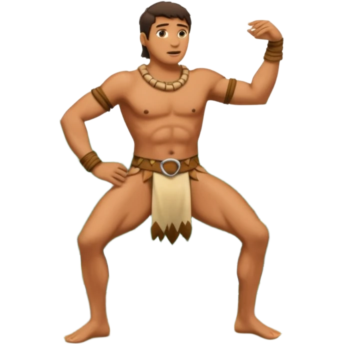 Male emoji doing Amazonian sex position emoji