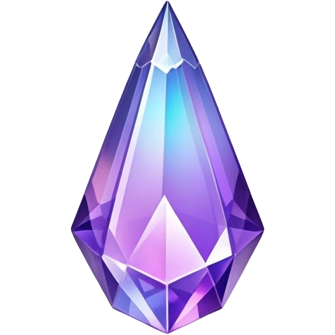 Violet iridescent nebula crystal shard emoji