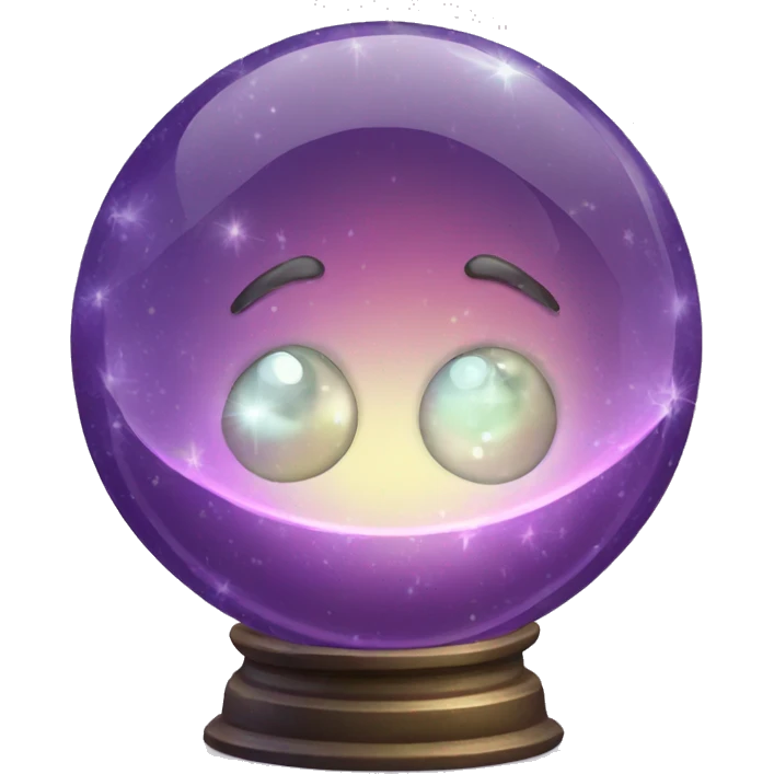 crystal ball sparkles emoji