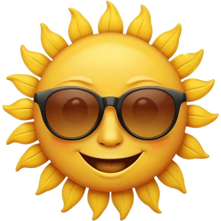 smiling sun with sunglasses emoji