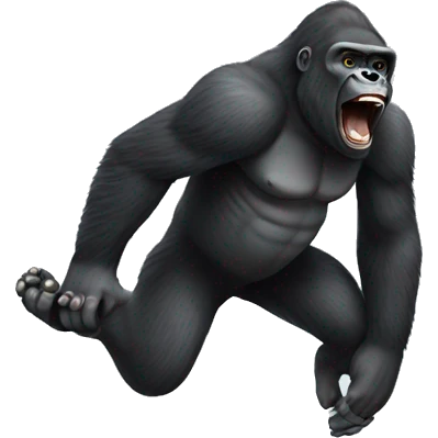 gorilla jumping emoji