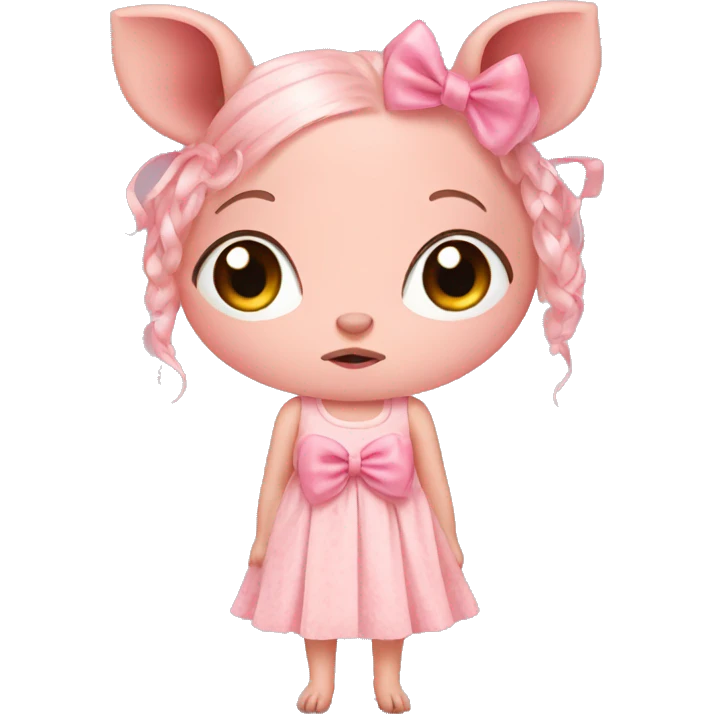 pig dress bows emoji