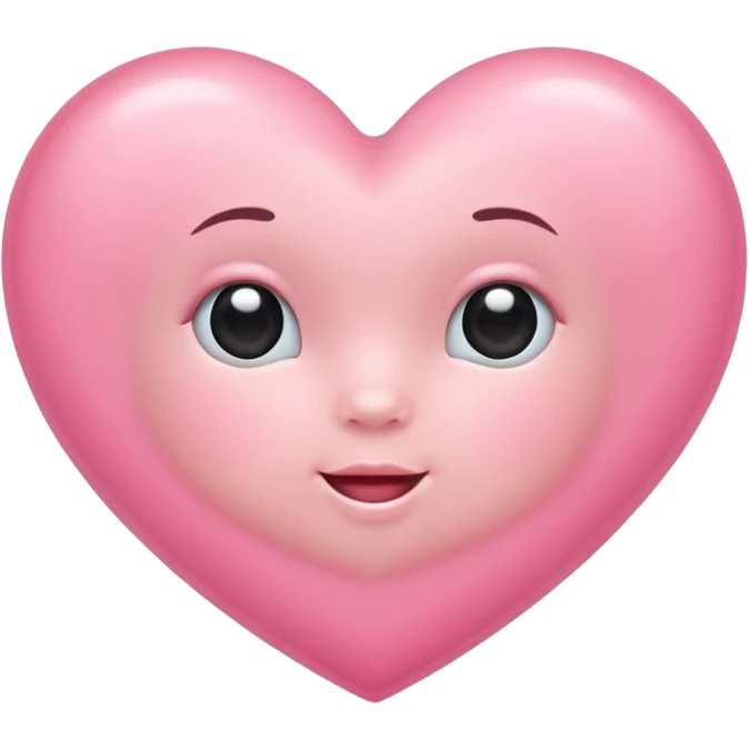 Baby pink heart emoji