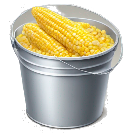 Bucket of Argo corn starch  emoji