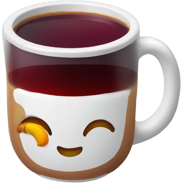 Mulled wine in a mug emoji