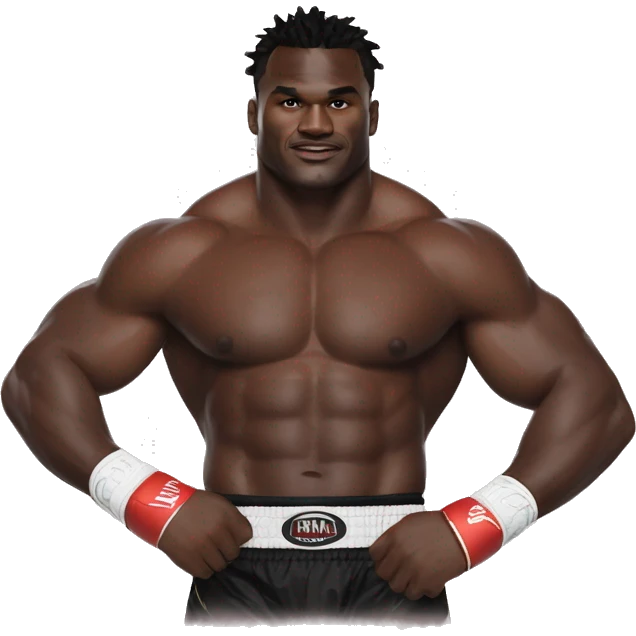 Francis-ngannou avec Cédric Doumbe emoji