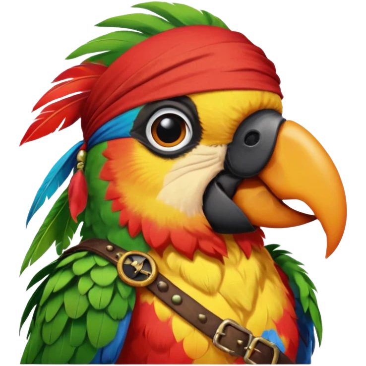 pirate and parrot emoji