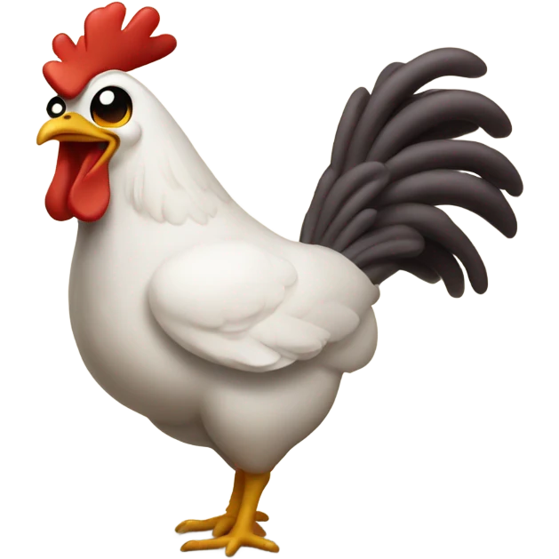 Smiling drumstick chicken emoji