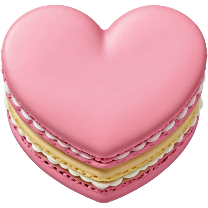 pastel macaron heart emoji