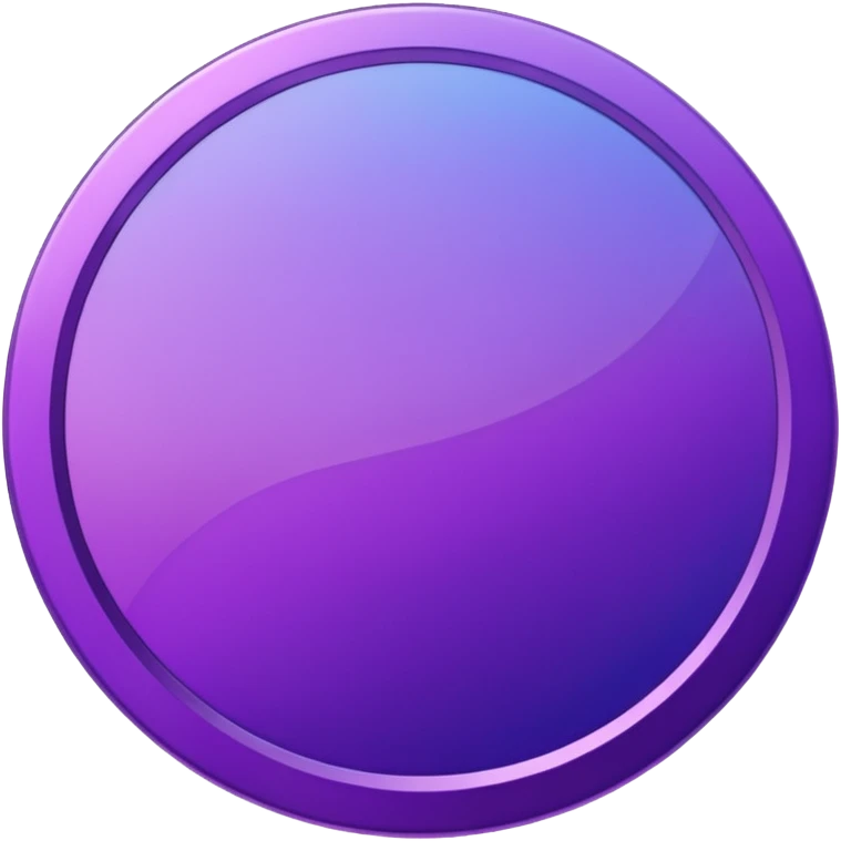 Purple modern Gradient coin emoji