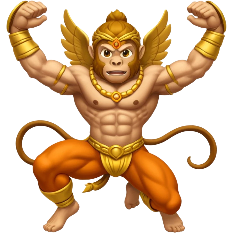 Flying hanuman emoji