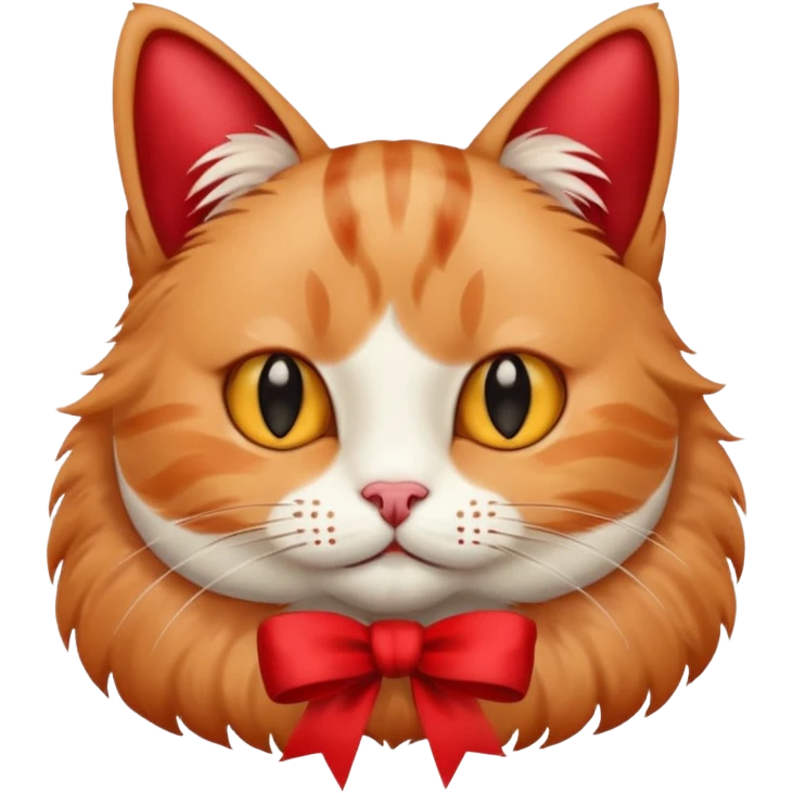 Cat with ribbon emoji