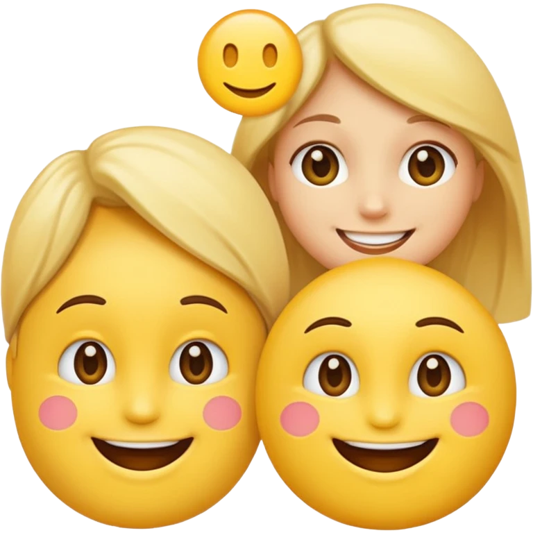 two genderless emojis having a discussion emoji