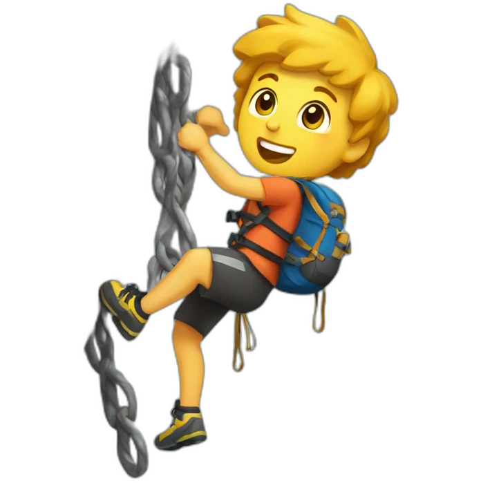 Climbing gym emoji