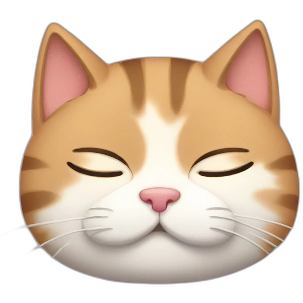 Sleepy cat emoji