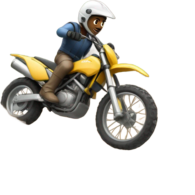 Guy on dirtbike emoji