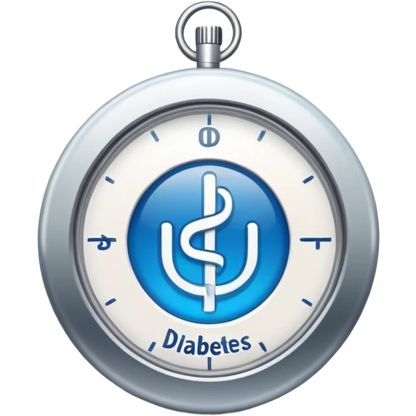 logo for a website about Type 1 diabetes and aging emoji