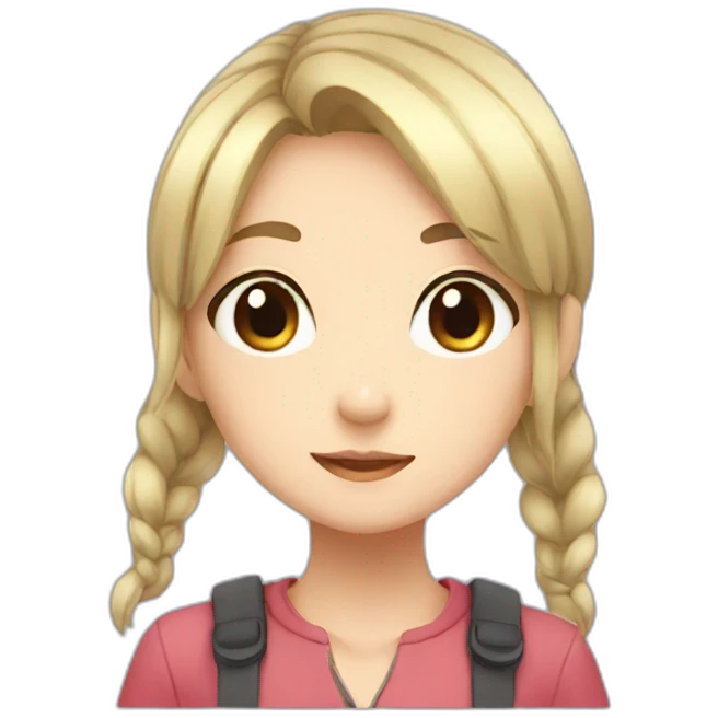 Cute Anime girl emoji