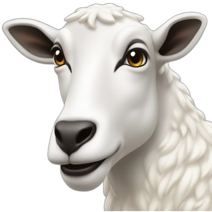 Une chèvre sur une île emoji
