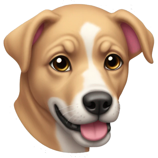 Perro rosa emoji