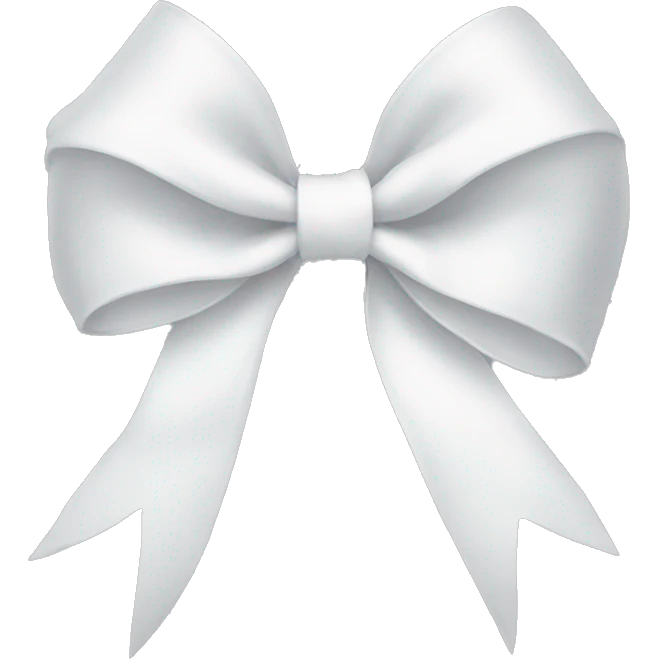 white bow emoji