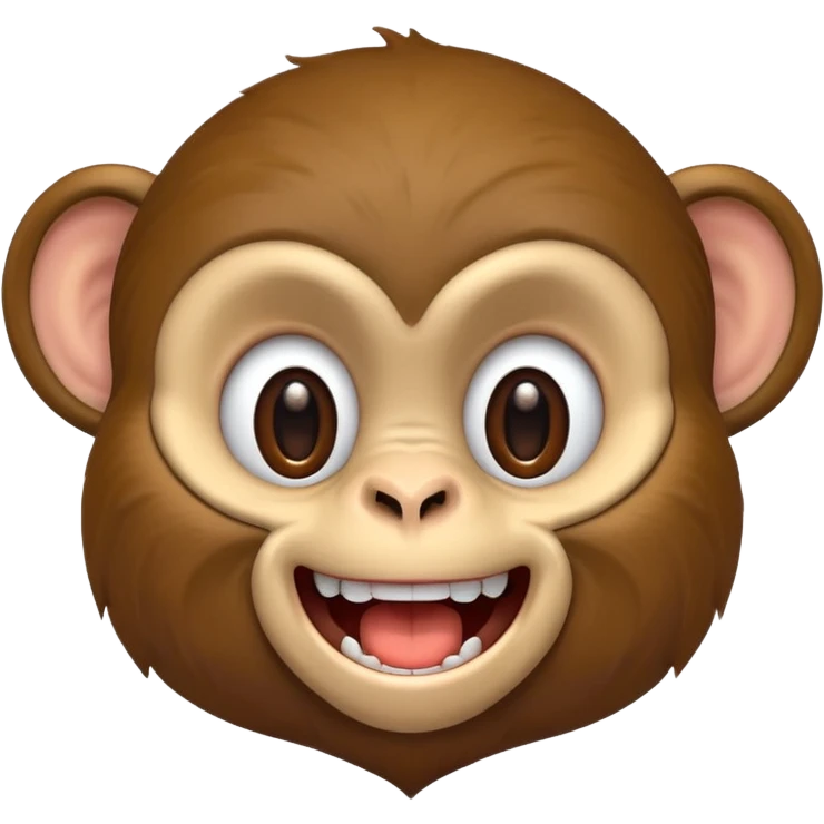 monkey smiling with all his teeth showing emoji